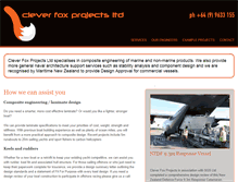 Tablet Screenshot of cleverfoxprojects.com